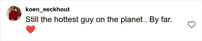 An Instagram comment supporting Henry Cavill's Five-Year Transformation as the hottest guy on the planet