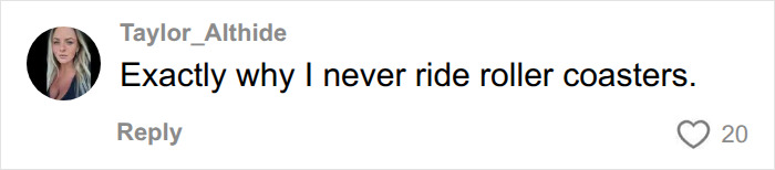 User comment about safety concerns regarding a Six Flags roller coaster. User comment about safety concerns regarding a Six Flags roller coaster.