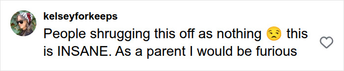 Comment from a furious parent regarding a school AI project involving a child.