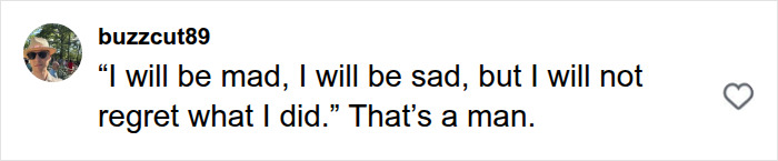 Comment praising accountability and integrity in a discussion on how boys are raised.