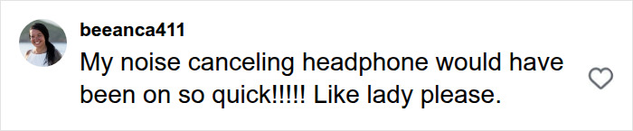Comment about using noise cancelling headphones on plane