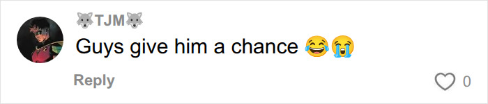 User comment urging people to give Barry Keoghan a chance regarding his appearance and upcoming role.