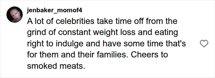 A comment on celebrities taking a break from fitness for family, about Henry Cavill's five-year transformation.