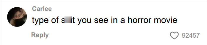 A social media comment by Carlee saying type of s--it you see in a horror movie, linked to Dell CEO wife