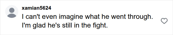 A supportive social media comment about Joe Manganiello and his health struggles
