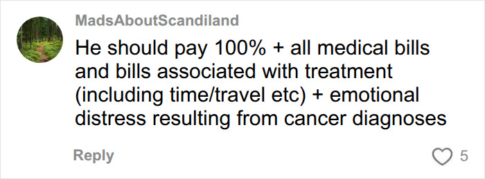 Comment on medical bills and emotional distress from cancer Comment on medical bills and emotional distress from cancer