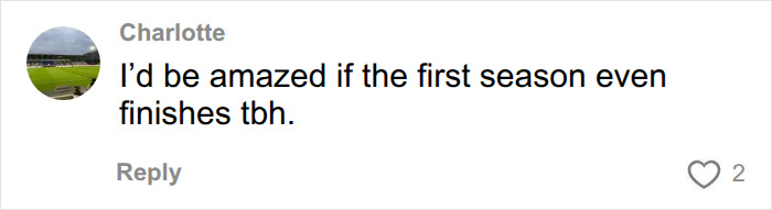 Online comment expressing skepticism about the first season of a new Hollywood TV reboot show.