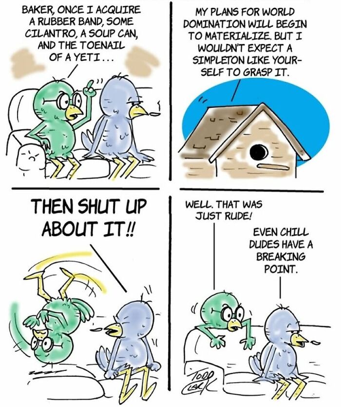 These Two Birds Have An Opinion About Everything, And Their Conversations Are Hilarious (25 Comics)