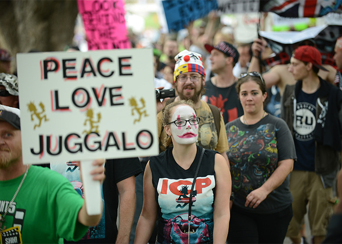 The Gathering Of The Juggalos: Inside The Bizarre Traditions Of America's Wildest "Judgment-Free Festival" The Gathering Of The Juggalos: Inside The Bizarre Traditions Of America's Wildest "Judgment-Free Festival"
