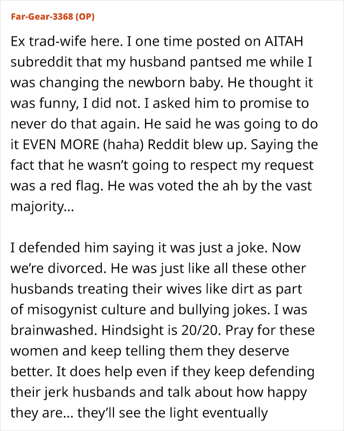Husband Pulls Wife’s Pants Down As A Joke, Then Refuses To Promise He Won’t Do It Again