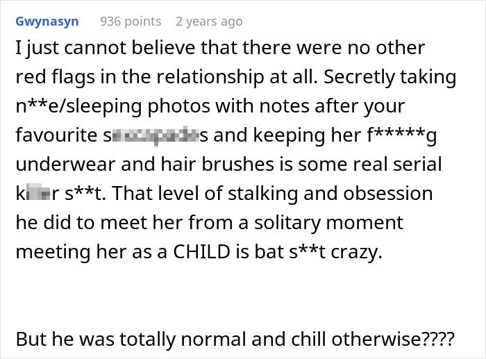Comments revealing husband's obsession with wife and secret past exposed in relationship drama Comments revealing husband's obsession with wife and secret past exposed in relationship drama