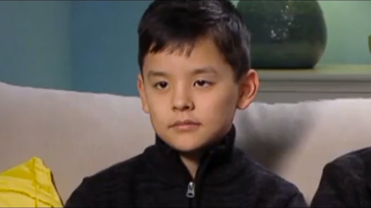 Young Collin Gosselin looking thoughtfully at the camera during a television appearance Young Collin Gosselin looking thoughtfully at the camera during a television appearance