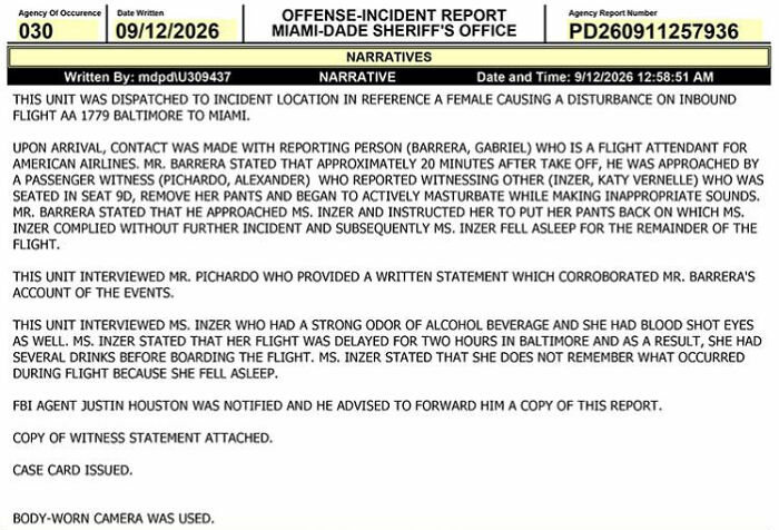 Intoxicated Woman Rubs Passengers The Wrong Way By Pleasuring Herself On American Airlines Flight Intoxicated Woman Rubs Passengers The Wrong Way By Pleasuring Herself On American Airlines Flight