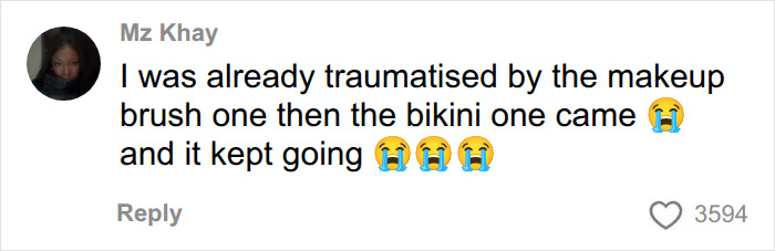 A social media comment discussing hygiene concerns and horrifying practices behind the scenes in fashion