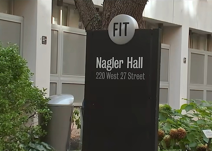 FIT Nagler Hall entrance sign at Fashion Institute of Technology