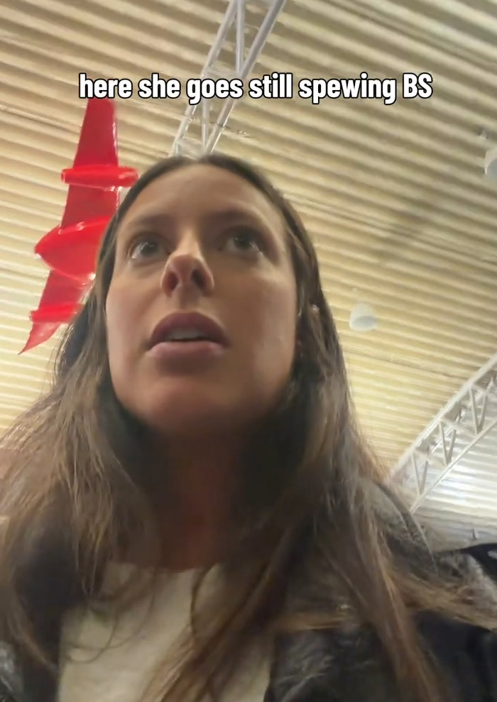 Close up of Delta passenger recording a tense airport exchange regarding breast pump policy. Close up of Delta passenger recording a tense airport exchange regarding breast pump policy.