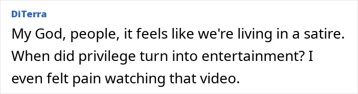 Comment reflecting on privilege becoming entertainment in nepo baby reality show Comment reflecting on privilege becoming entertainment in nepo baby reality show