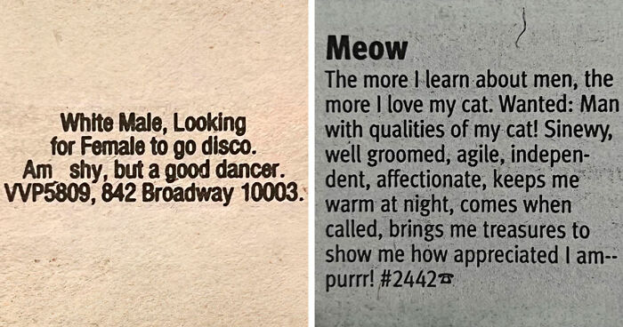 72 Funny Personal Ads From The Past That Might Make You Want To Get Off Dating Apps