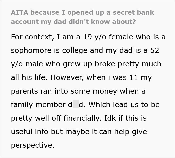 Dad Freaks Out After Daughter Gets Her Own Bank Account, Tries To Cut It Up