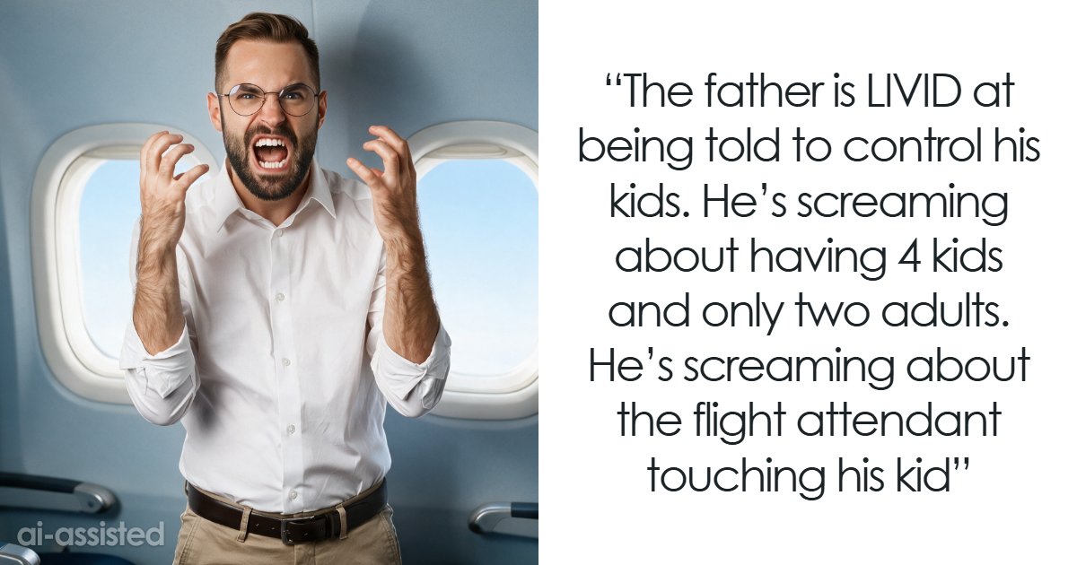 Dad Yells And Threatens Crew After Being Asked To Control His Child, Flight Diverted