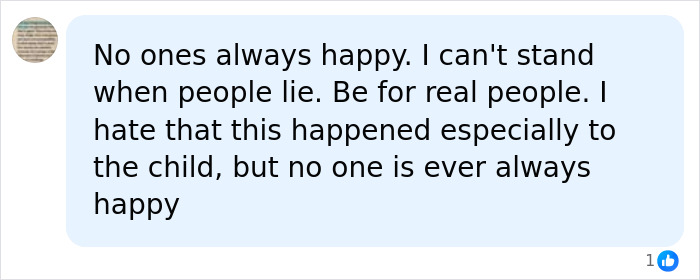Screenshot of a social media comment discussing the tragic family attack and revealing warning signs