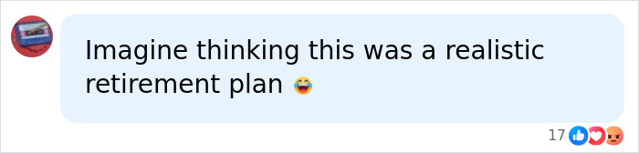 Online comment mocking a permanent cruise as a realistic retirement plan.