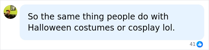 User comment comparing Sydney Sweeney lingerie ad to Halloween costumes or cosplay