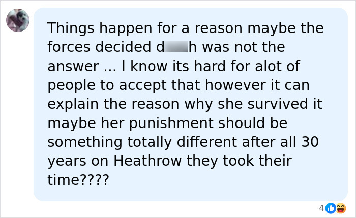 A Facebook comment discussing the botched lethal injection of Christa Pike.