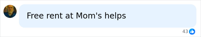 Comment on free rent at mom's helping debt payoff