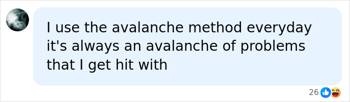 Comment about using avalanche method amidst problems