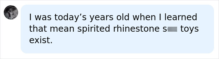 Comment about mean-spirited rhinestone toys related to Jennifer Aniston Comment about mean-spirited rhinestone toys related to Jennifer Aniston