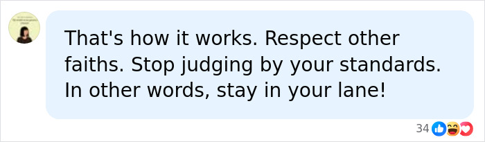 Social media reaction to the blasphemy sentence advising to respect other faiths. Social media reaction to the blasphemy sentence advising to respect other faiths.