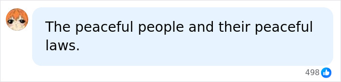 A Facebook comment discussing peaceful laws, linked to the Sri Lankan citizen blasphemy case. A Facebook comment discussing peaceful laws, linked to the Sri Lankan citizen blasphemy case.