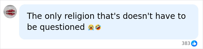 A comment on Facebook about religion and questioning beliefs related to the Sri Lankan citizen blasphemy case. A comment on Facebook about religion and questioning beliefs related to the Sri Lankan citizen blasphemy case.