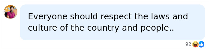 Social media comment on respecting national laws regarding a Sri Lankan citizen and blasphemy. Social media comment on respecting national laws regarding a Sri Lankan citizen and blasphemy.