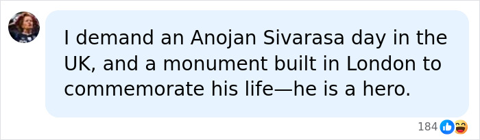 A public comment calling a Sri Lankan citizen a hero after the controversial blasphemy sentence. A public comment calling a Sri Lankan citizen a hero after the controversial blasphemy sentence.