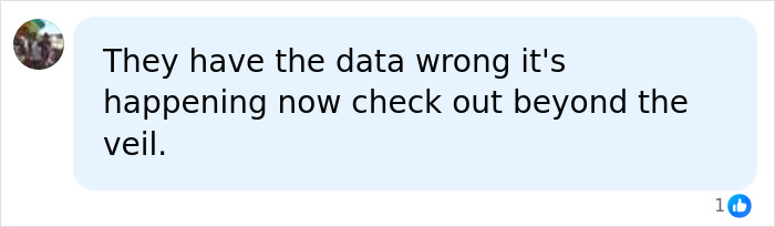 Comment disputing data on current threats to human health and survival
