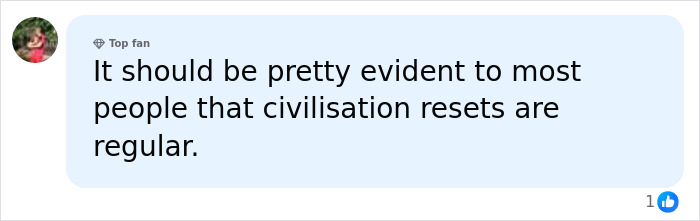 Comment about civilization resets and threats to human health and survival
