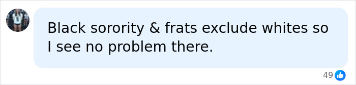 Comment on black sororities and fraternities excluding whites Comment on black sororities and fraternities excluding whites
