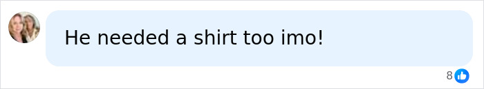 A comment stating a male Disney World guest needed a shirt too A comment stating a male Disney World guest needed a shirt too