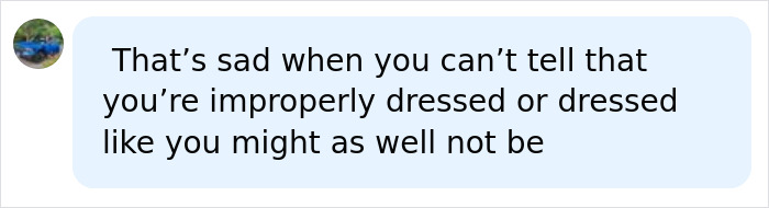 Online comment criticizing a Disney World guest for wearing an inappropriate outfit in a family park. Online comment criticizing a Disney World guest for wearing an inappropriate outfit in a family park.