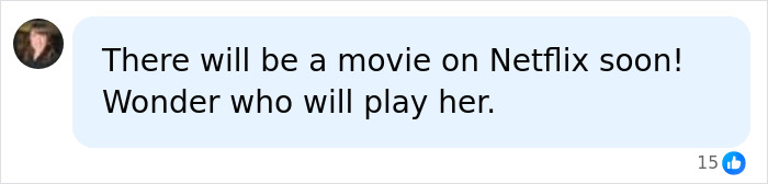A social media comment discussing a future movie about Christa Pike.
