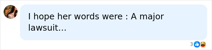 A social media user comment suggesting a major lawsuit over Christa Pike's botched lethal injection.