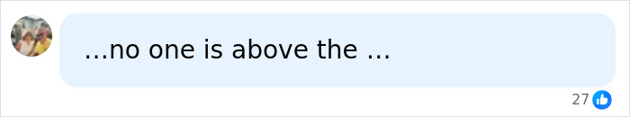 Comment stating no one is above the law following Selma Blair's arrested incident. Comment stating no one is above the law following Selma Blair's arrested incident.