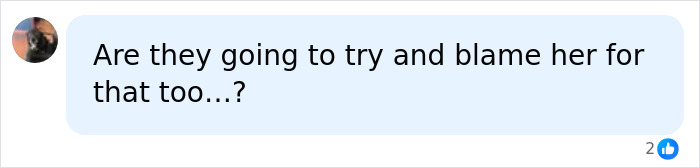 A comment asking if Meghan Markle will be blamed for allegations against her father A comment asking if Meghan Markle will be blamed for allegations against her father