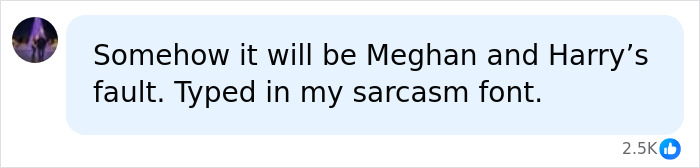 Social media comment regarding Meghan Markle and Prince Harry with sarcastic tone about allegations Social media comment regarding Meghan Markle and Prince Harry with sarcastic tone about allegations