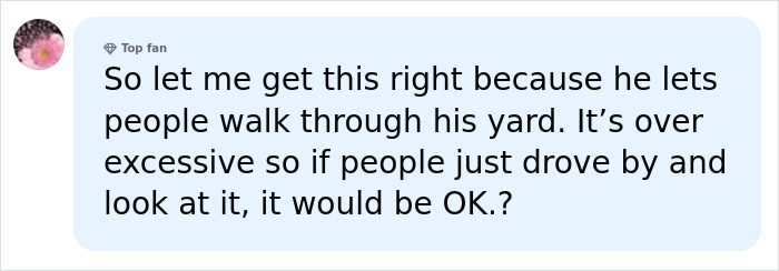 Online comment discussing the epic Halloween display controversy Online comment discussing the epic Halloween display controversy