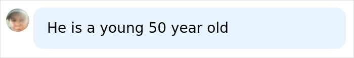A facebook comment describing Tobey Maguire as a young 50 year old. A facebook comment describing Tobey Maguire as a young 50 year old.