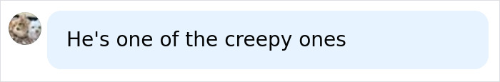 A social media post calling Tobey Maguire one of the creepy ones. A social media post calling Tobey Maguire one of the creepy ones.
