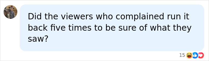 Social media comment regarding viewers complaining about an explicit scene in a Netflix miniseries.